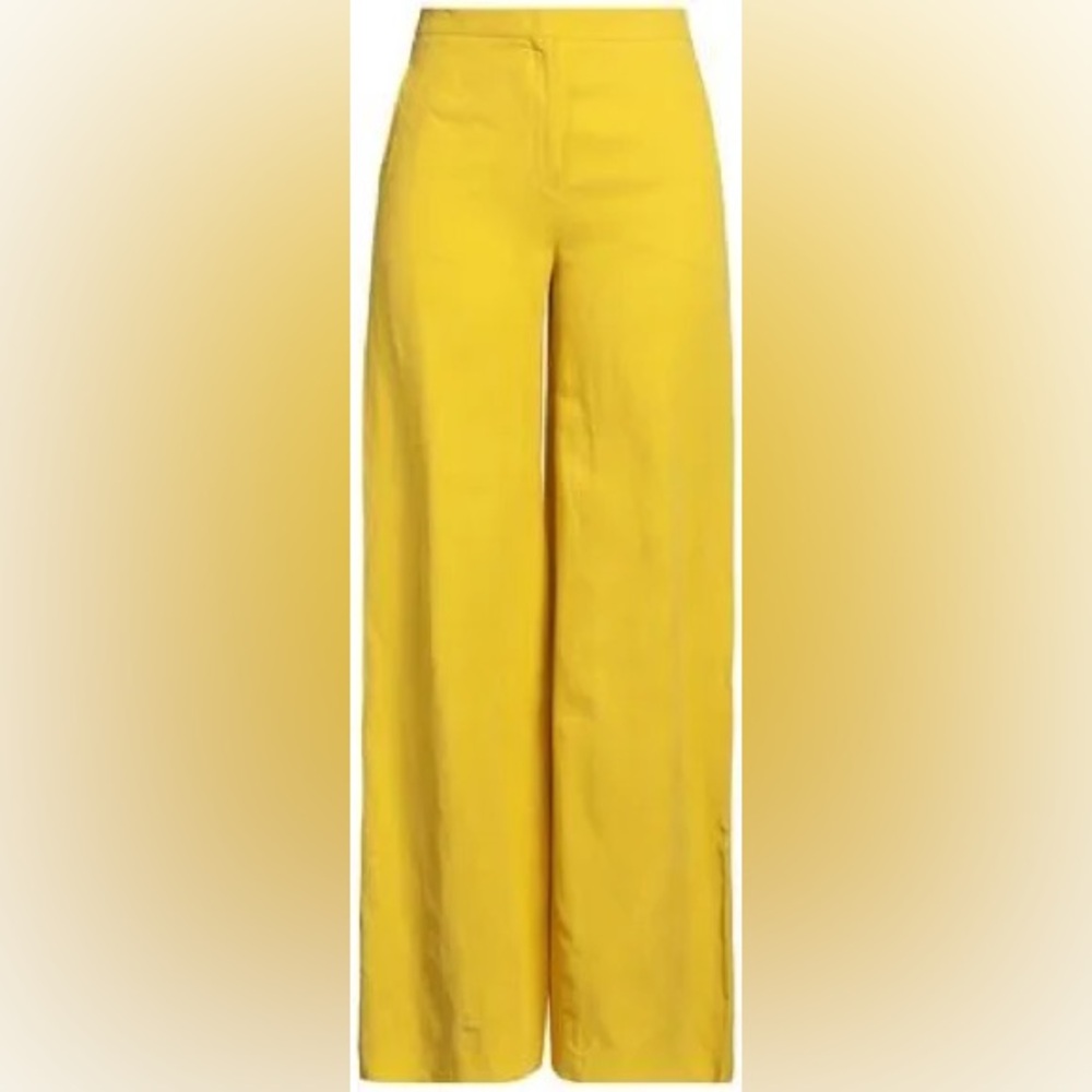 MaxMara Bright Yellow Wide-Leg Trousers